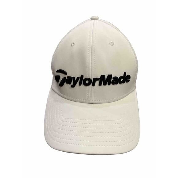 TaylorMade Mens White TP5 Stealth Fitted Golf Hat Size S/M Petit/Moyen Cap - Picture 1 of 11
